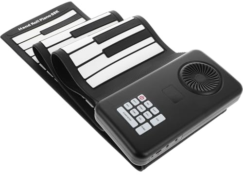 PRETYZOOM Faltbare Elektronische Tastatur mit 88 Tasten aus Silikon Tragbares Keyboard Piano für Reisen Batteriebetrieben und Einfache Aufbewahrung