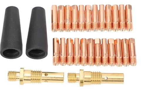 outdoorm 28-teiliges MIG-Schweißset mit 0,035-Zoll-Schweißdüsen, Fülldraht-Gasdüsen und Gasverteilern für Magnum 100L