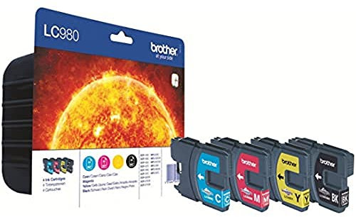 BROTHER LC-980VALBP 4er Pack C/M/Y/BK, Cyan, klein
