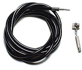 Oxford: LiveWire 3 Speed Cable with Anchorage - Black - Black