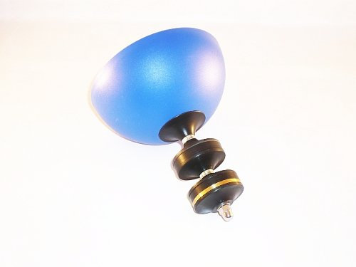 MONOBOLO SCHWARZ mit Henrys Circus Diabolo Halbschale blau