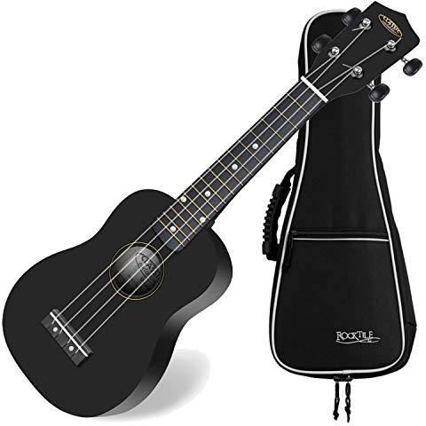 Classic Cantabile US-100 BK Sopran-Ukulele Schwarz Set inkl. Tasche