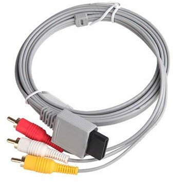OSTENT Cable de salida de audio y vídeo AV Cable de salida compatible con el videojuego Nintendo Wii