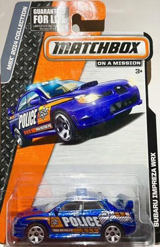 Matchbox MBX 2014 Kollektion Subaru Impreza WRX Police Blue