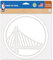 NBA Golden State Warriors Perfect Cut weißer Aufkleber, 20,3 x 20,3 cm, mehrfarbig