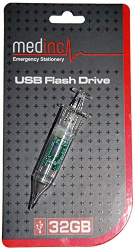 Medinc jeringa en Forma de Unidad Flash USB, 32 GB de Almacenamiento para Estudiante Enfermera