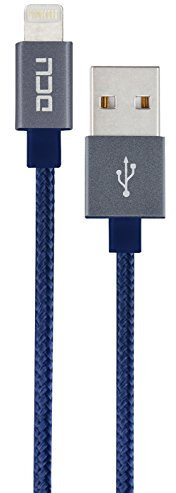 DCU Tecnologic | Cable de Carga iPhone y/o iPad | Cable Lightning 1m (Azul Marino)