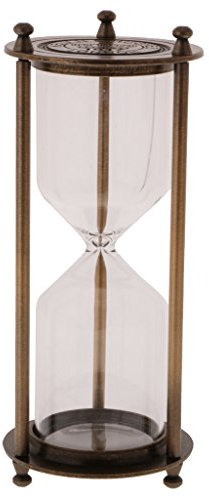 D DOLITY Rétro Sablier Vide Cadre Métal DIY Horloge Sandglass - Bronze, S