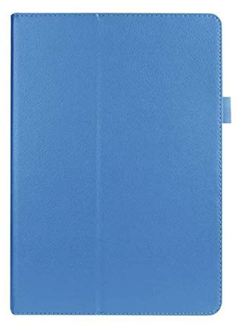 INSOLKIDON Compatible avec Coque ASUS Zenpad 10 Z300 Z300CL Z300CG 10 inch Tablet Couverture arrière en Cuir Bande Corps Complet Protection en Cuir pour Tablette Shell (Bleu)