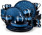 vancasso Starry Blue Dinner Set, Reactive Glaze Dinnerware Tableware, 32-Piece Dinner Service with 11in Dinner Plate, 8in Dessert Plate, 7in Bowl and 330ml Mug, Service for 8