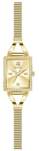 GUESS Women Analog Japanese Quartz Watch with Stainless Steel Strap GW0400L2