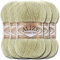 Hobby YARN Alize 5x 100g Angora Gold Türkische Premium Wolle Dünne Mohair aus Schurwolle Babywolle als Strickgarn Handstrickgarn Einfarbig Uni Yarn (Pastel Green |267)