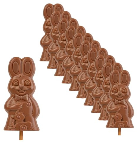 10x Lolli Häschen 20 g Osterhase Schokolade Ostergeschenk
