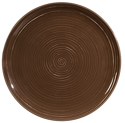 Seltmann Weiden [DL] Terra Speiseteller rund 27,5 cm rund mit Relief Erdbraun [RAB] [SP] UVP: 23,40