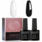 GZMAYUEN UV Nagellack Schwarz Weiß 10ML Schwarze Gellack und Shellac Weiß UV Lack Schwarz Weiss Set French Schwarzes Weiß Gel für Nägel Farbgel Schwarz Weiß Gelnägel Set