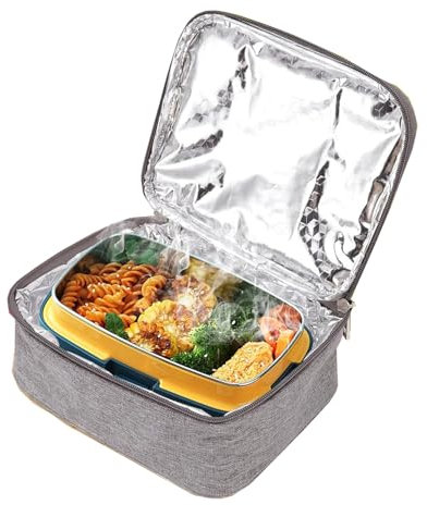 Natudeco USB Panno di Oxford Bento Box 7.3 oz Portatile Forno Da Viaggio Riscaldato Lunch Box Con Manico Portatile Per Ufficio Scuola Gioca