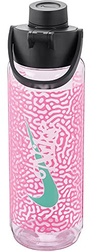 Nike Unisex – Erwachsene TR Renew Recharge Trinkflasche, pink Rise/Black/Light Menta, 709ml