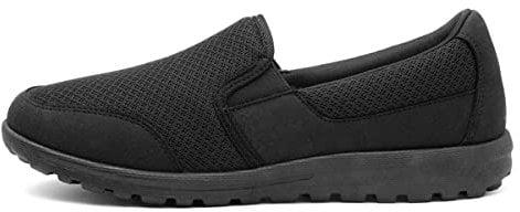 Lilley Dusty Womens Black Mesh Slip On Shoe - Size 5 UK - Black