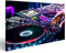 Bild auf Leinwand Dj Turntable Pult Disco Club Nachtclub Party Lifestyle Leinwandbild Wandbild Prime Bilder für Wohnzimmer etc.