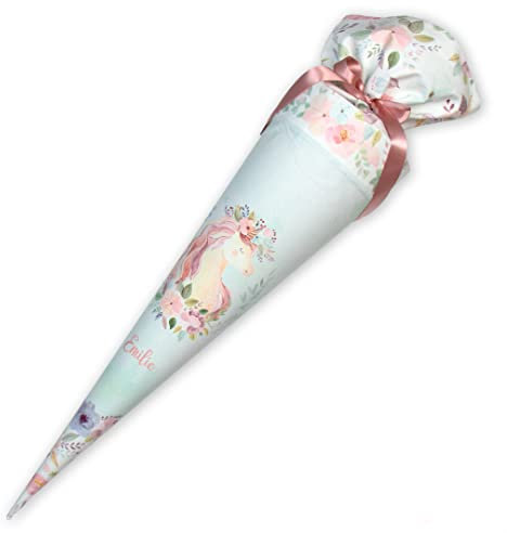 Dein Lieblingsteil Schultüte Einhorn Lovely Unicorn Schultüte aus Stoff 70 cm/ 85 cm für Mädchen