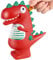 Spardose Dino Plastik Münze Sparschwein, Personalisierte Spardosen Kinder Junge Frauen, Spardosen für Kinder Sparbüchse Super süßes Geschenk für Geburtstage, Weihnachten, Babypartys (Rot)