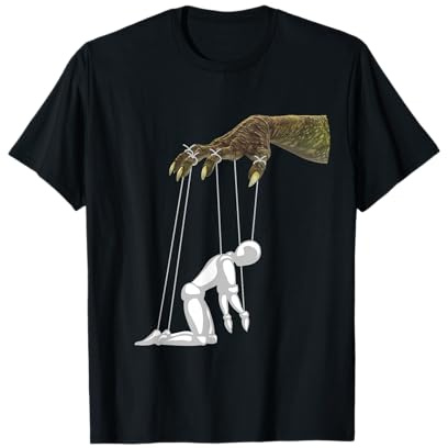 Lustige Verschwörungstheorie Anunnaki menschliche Reptilien-Marionette T-Shirt