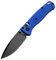Mmoa Couteau d'extérieur léger - Couteau de poche portable en acier noir, bleu - Couteau pliant G10 - Outil à main pratique - Mini couteau de chasse - Couteau tactique de camping