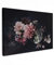 MuchoWow© Bilder Groß 120x80 cm XXL Wohnzimmer Deko Modern Wandbild Foto auf Leinwand Bild Schlafzimmer Room Decor Geschenke Blumen - Vintage - Pastell - Schwarz - Rosa - Blumenstrauß