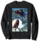 Eulen Vollmond Natur Vintage Wald Tannenzapfen Illustration Sweatshirt