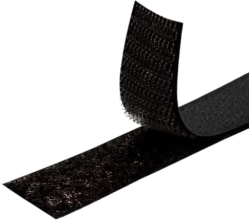 MARARDI Klettband [Schwarz] Klettverschluss zum Nähen Doppelseitig [25 Meter x 30 mm] Hook and Loop [NICHT KLEBEND] Extra Starker und Beständig Streifen zum Bekleidung Basteln Heimwerken