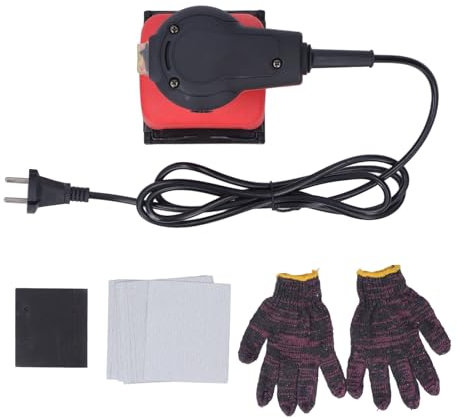 Fyearfly Kit De Ponceuse électrique, Ponceuse électrique 13 500 TR/Min, Ponceuse à Paume De Détail électrique à Faible Bruit, pour Le Travail du Bois De Meubles De Plaques Murales(UE)