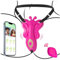 Butterfly Vibration für Frauen Klitoris, Strapon Sex Spielzeug für die Frau, Vibrator mit Fernbedienung APP, Sexspielzeug für Paare Extrem Sex Unterwäsche,YAWNSHE BDSM Auflegevibrator Vibratoren Leise