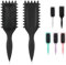 Curl Defining Brush, Curly Hair Brush, Boar Bristle Hair Brush Styling Brush for Women Girls, Curl Define Styling Brush for Detangling, Shaping and Defining Curls for Women and Men (Black)