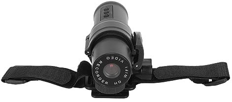 Telecamera 1080p per Casco da Bici e Moto con Grandangolo di 120°, Connessione WiFi, Lunga Durata, Base Fissa, Adatta per Biciclette, Motociclette e Caschi