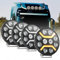 CO LIGHT 4PCS 9 Zoll LED Arbeitsscheinwerfer 12v，120W Runder LED Scheinwerfer ECE IP68 Wasserdicht mit Zulassung für Traktor Offroad Auto Bagger LKW SUV ATV