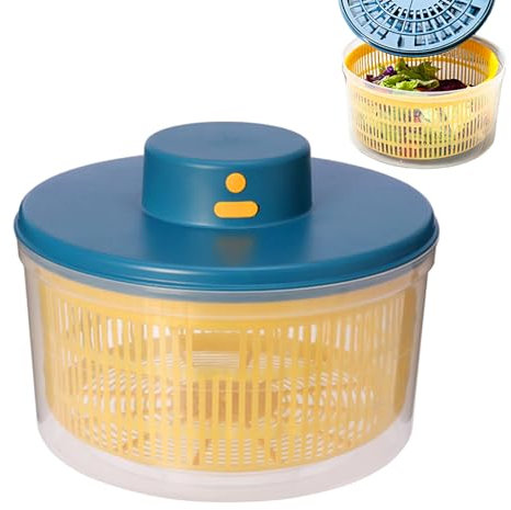 Küchengemüsetrockner und Trockner - Salad Spinners große Kapazität 3L, elektrischer Mixer Trockner USB kompakte Ladung einfach zu bedienen für gesundheitsbewusste Mütter