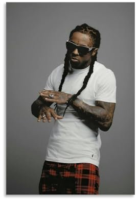 YEWURQW Lil Wayne(1) Poster, Wandkunst, Leinwand, Vintage-Stil, ästhetisches Poster, dekoratives Gemälde für Wohnzimmer, Schlafzimmer, 20 x 30 cm, ungerahmt, 3