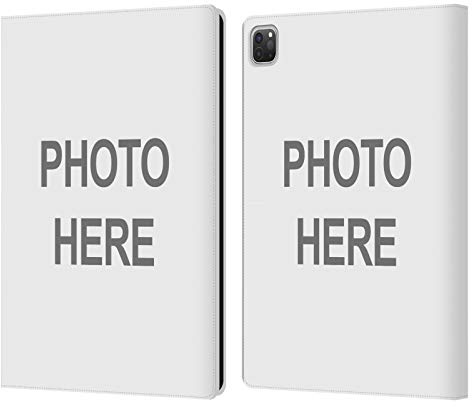 Head Case Designs Personalisierte Individuelle Personalisiert Bild Leder-Wallet-Hülle Kompatibel mit Apple iPad Pro 12.9 2020/2021/2022