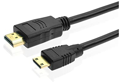 QSBVSO HDTV Audio-Videokabel, M~NI zu einem Typ HDMI- Kompatibles Kabel Compatible with PC GPU. Karten-Digitalkamera zur Überwachung der Anzeige-1080P-1,5 Meter(1M,Cable)