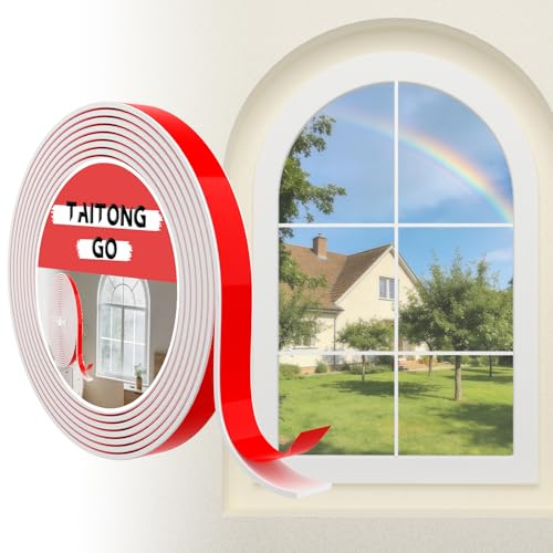 TAITONGGO fenstersprossen selbstklebend weiß,15m x 1.5cm Flexible stuckleisten wand zierleisten Selbstklebend,Leisten selbstklebend für Türen, Fenster, Spiegelrahmen, Wände, Decken, Böden, Fliesen