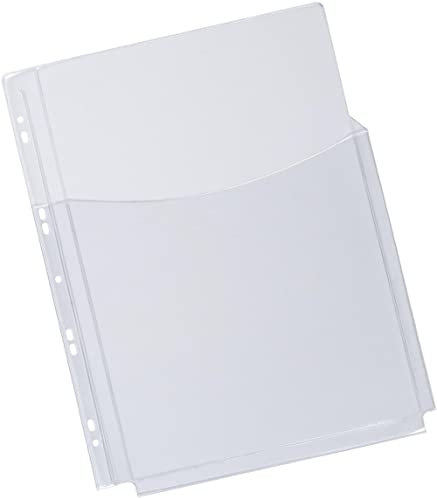 Q-Connect KF00139 Klarsichthüllen für Kataloge - glasklar, 0,18 mm, A4, Folie 3/4 Höhe, 5 Stück
