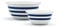 Prestige Vintage Steel Navy Stripes Mixing Bowl , 2-Piece - Blue/White