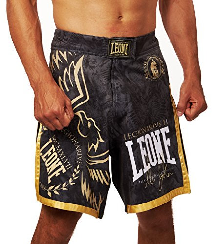 LEONE 1947, Legionarivs II Pantaloncino MMA, Unisex – Adulto, Nero, M, AB790