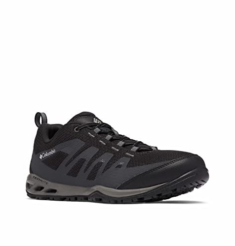 Columbia - Vapor Vent, Zapatos de Low Rise Senderismo Hombre, Negro (Black, White 010), 40.5 EU