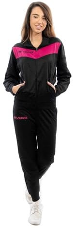givova - Chandal Visa Fluo, Conjunto Deportivo para Hombre, negro/fucsia, 3XL