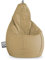 Happers Sitzsack Birne aus Kunstleder Indoor Beige XXL