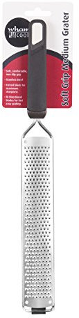 Wham 21965 Design Flat Grater, Steel, Black, 28 x 5 x 5 cm