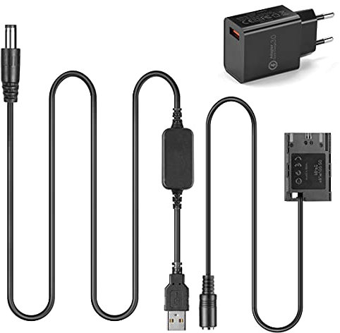 Raeisusp 5V USB Adapter Kit Kabel DC 8.4V ACK-E6 + DR-E6 LP-E6 LP E6 Völlig Decodierte Dummy Batterie für Canon EOS 5D Mark II III 5D2 5D3 60D 70D 80D 6D Mark II