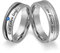 Juwelier Schönschmied Trauringe Partnerringe Eheringe - inkl. WUNSCHGRAVUR - Edelstahl topaz 60-68 211HDac - mit AMAZON KONFIGURATOR direkt online gestalten !