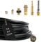 Rohrreinigungsschlauch (7-Teilig) PROFESSIONAL für Kärcher Kränzle NILFISK ALTO WAP HD HDS Anschluss 1/8 AG : M22 x 1,5 IG & Bajonett-Adapter & Adapter KEW & 2x Düsen & Quick Connect (30 Meter)